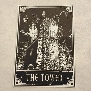 2/$10 The Tower Tarot Card Canvas Art Print